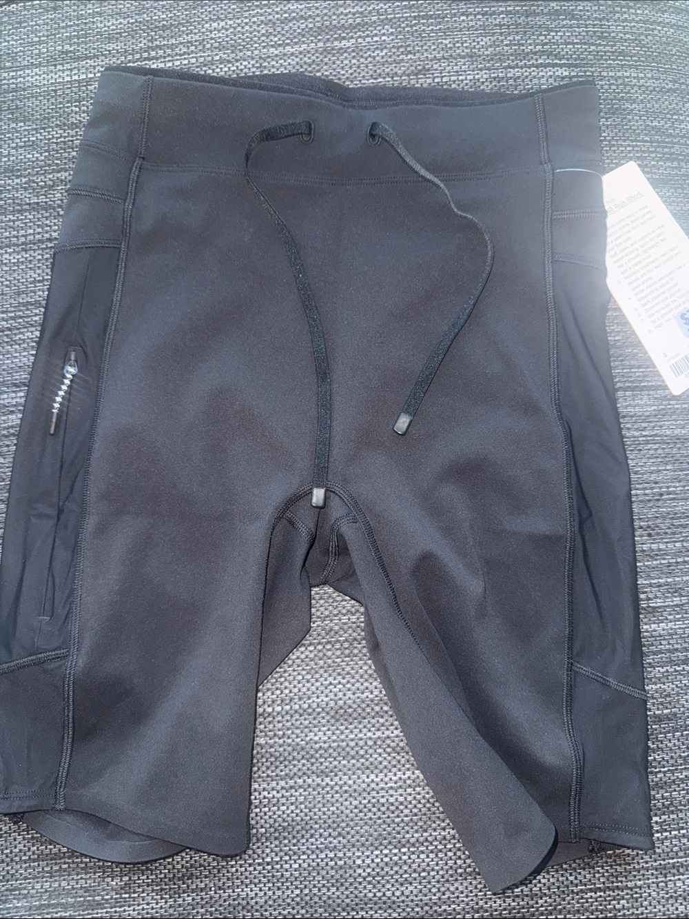lululemon athletica Men's Black Athletic Drawstring Shorts